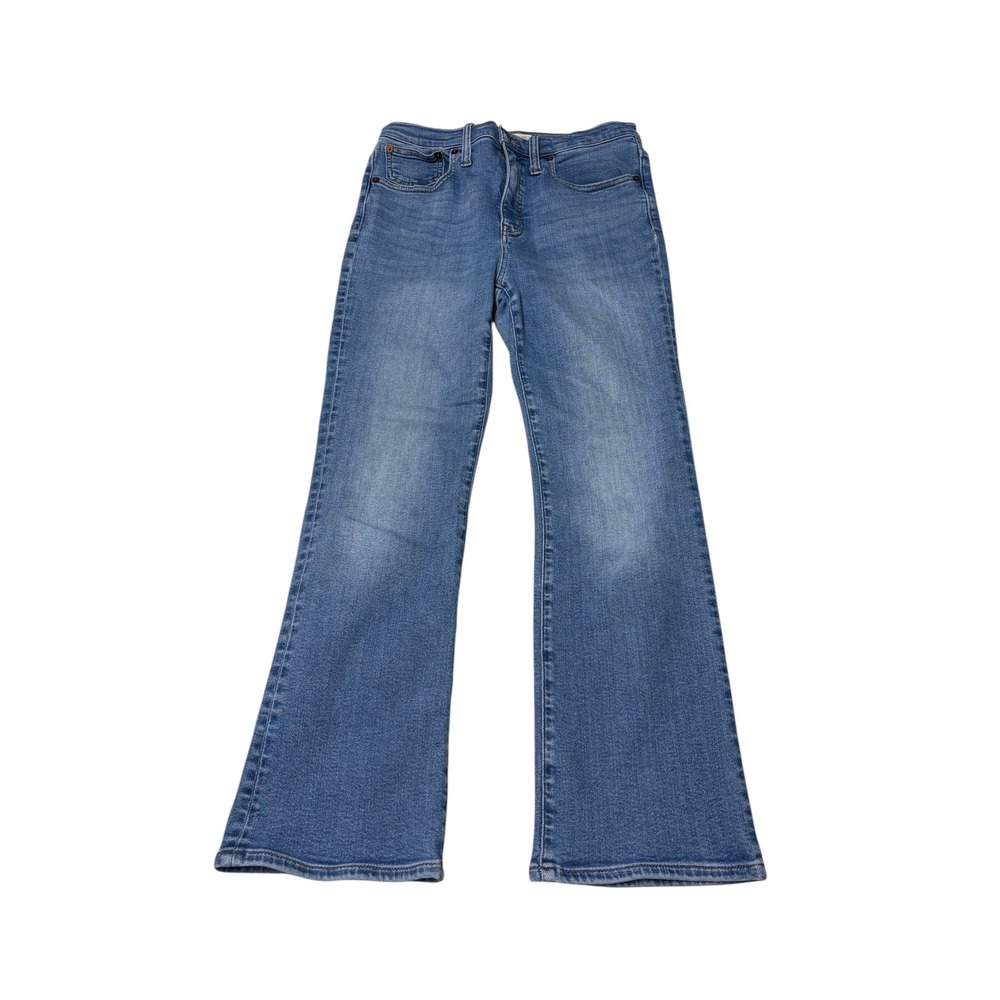 Madewell Cali Demi-Boot Jeans Blue High Rise Flare Women Size 28X27 CKP459449320